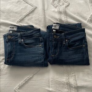 PAIGE VERDUGO crop skinny jeans Size 25‎ Rayon Cotton Polyester Spandex